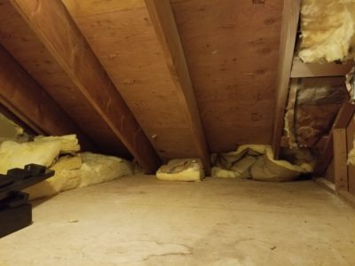 Interior of the small attic space in my house.