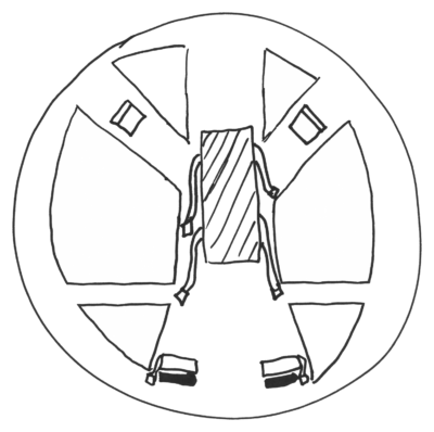 Illustration of the Catherine wheel at DCDungeon
