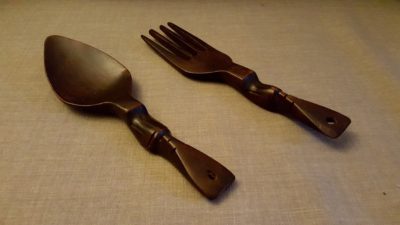 Tiki fork and spoon