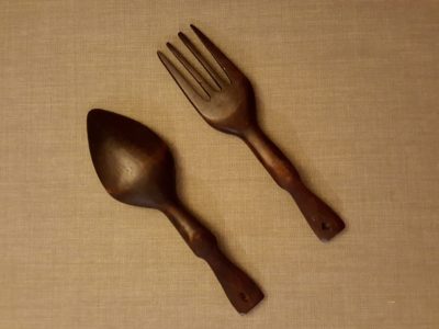 Tiki fork and spoon