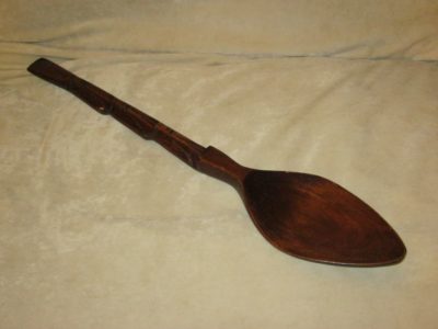 The large wooden spoon, as it appeared when I originally bought it